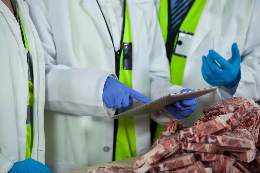 Team Checking quality of meat